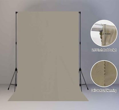 High Density Fabric 6x9FT Grey Backdrop Photo Background,Professional Photography Video Studio, Events, Streaming - color: Grey, size: 6X9ft