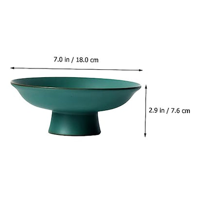 Ceramic Fruit Plate Japanese Style Storage Dish Elegant Standing Dessert Plate Multi Functional Tableware for Home Decor Food Photography Sturdy Easy to Clean