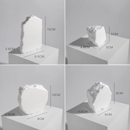 Product Photography Props: 4PCS Irregular Aromatherapy Gypsum Photo Props-Jewelry Photography Props for Food Cosmetic Makeup Photoshoot