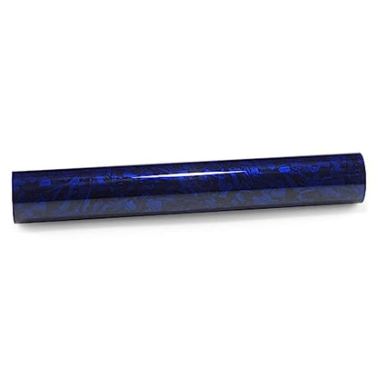 2pcs 4"x8" (10cmx20cm) Sample Royal Blue PET Marble Forged Carbon Fiber Textured Gloss Vinyl Wrap Auto Car Sticker Decal Film Sheet Bubble Free Air Release Technology - color: Royal Blue, size: 2pcs 4"x8" (10cmx20cm) Sample