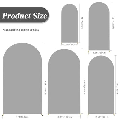 Merry Christmas Arch Backdrop Stand Cover 7.2ft Gold Arch Wall Backdrop Christmas Day Round Top Cover Spandex Fabric 2-Sided for Winter Party Xmas Family Holiday Photo - color: Christmas2, size: 7.2FT