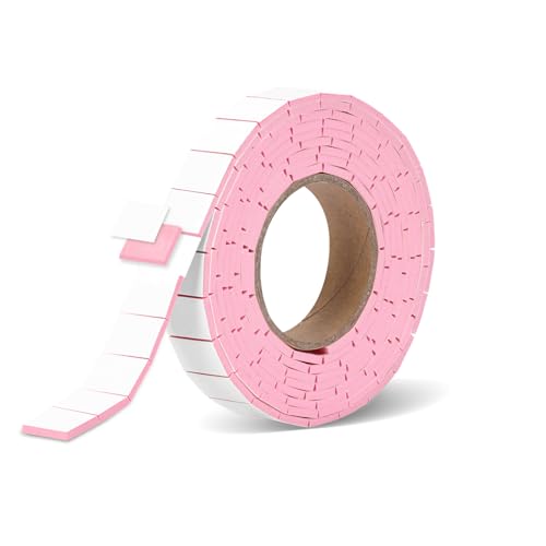 168 Pcs Foam Tape Craft Double Sided Precut 3/4 X 1/2 Inch 3D Adhesive Foam Squares Self Adhesive Dots Pink for Halloween Christmas DIY Crafts Art Sewing Supplies (1 Tape, Pink) - color: Pink, style: 1 Tape