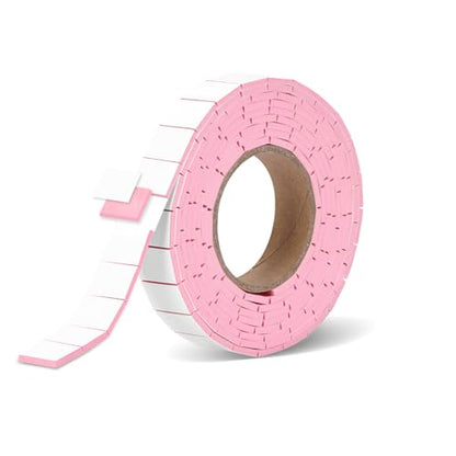168 Pcs Foam Tape Craft Double Sided Precut 3/4 X 1/2 Inch 3D Adhesive Foam Squares Self Adhesive Dots Pink for Halloween Christmas DIY Crafts Art Sewing Supplies (1 Tape, Pink) - color: Pink, style: 1 Tape