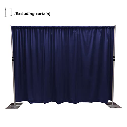 Pipe and Drape Adjustable Uprights, Crossbars,Bases & Hangers - Drape Systems for Backdrops, Trade Shows, Events, Photo Booths and Decorations by CITNAMOR ((4'-10') Tall x 10' Wide Kit) - size: 4-10' Tall x 10' Wide Kit