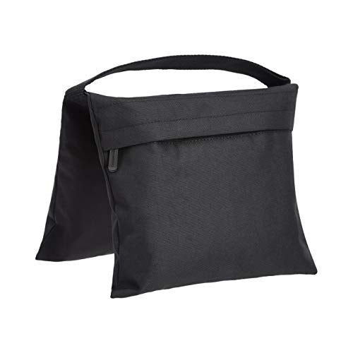 Amazon Basics Photography Sand Bags for Light Stands with Handle, 4-Pack, Black