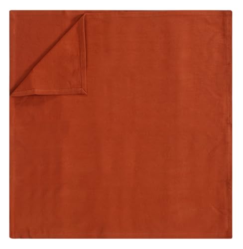 Accent Home 100% Cotton Napkins, Delicate Cloth Napkins for Dinners, Parties and Weddings，18 x 18 Inch Set of 12 - Rust - color: 03 - Rust - Twill, size: 18"x18" - Pack of 12