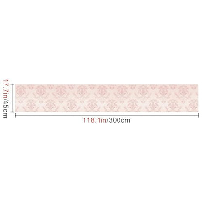 HOMETITUTE Wallpaper Peel and Stick Soft Pink Classic Damask Contact Paper Wall Paper Stick 17.7" x 118.1" Self Adhesive Removable Vinyl Wall Covering Bedroom Kitchen Bathroom Home Decor - color: Pink Classic Damask