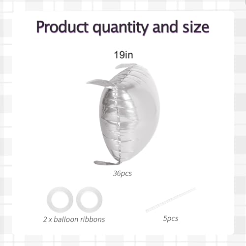 36pcs Pearl White Square Foil Balloons Backdrop Kit - 9.5ft White Elegant Balloon Wall/Tunnel for Birthday, Wedding, Baby Shower, 2026 Graduation Photo Booth (Straws & Ribbon Included) - color: White