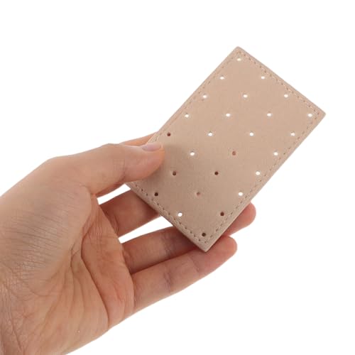 BESPORTBLE 6PCS Earring Organizer Boards: Portable Multi Hole Fabric Pegboard Display Stand Ear Studs Display Holder Earring Showcase Board for Travel Home