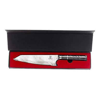 Mercer Culinary Premium Grade Super Steel, 8-Inch Chef's Knife, Ebony Wood Handle - style: Chef's Knife Ebony Wood Handle 8 Inch