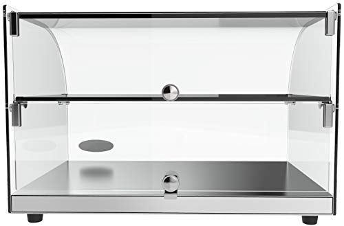 KoolMore - DC-2C 22" Commercial Countertop Bakery Display Case with Front Curved Glass and Rear Door - 1.5 cu. ft. - size: 22 in. - 2 Shelves