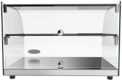 KoolMore - DC-2C 22" Commercial Countertop Bakery Display Case with Front Curved Glass and Rear Door - 1.5 cu. ft. - size: 22 in. - 2 Shelves