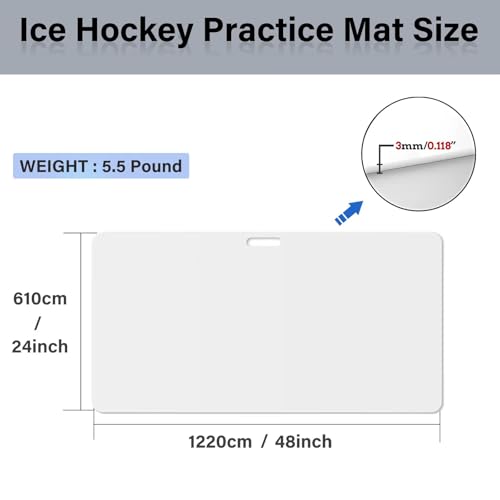 Hockey Shooting Pad Ice Hockey Training Equipment, Use Training Aid for Shooting, Passing & Stickhandling, Portable and Convenient