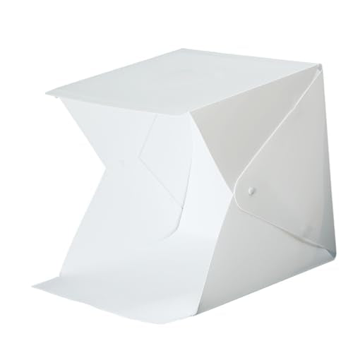 Portable 20cm Mini Photography Light Box with LED Lighting, Folding Photo Tent with 4 Colored Backdrops for Product and Jewelry Photography, Small Shooting Tent for Travel