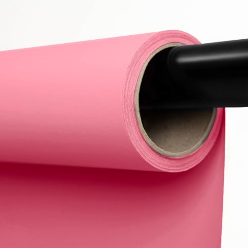 Kate Seamless Paper Backdrop Pink Paper Backdrop for Photoshoot (86''x32.8' Carnation Pink) - color: Carnation Pink, size: 86'' x 32.8'
