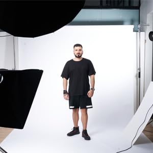 Seamless Photo Photography Background Paper Backdrop for Photoshoot, Videos, YouTube, Livestream, 107"x49.8',Snow White - color: Snow