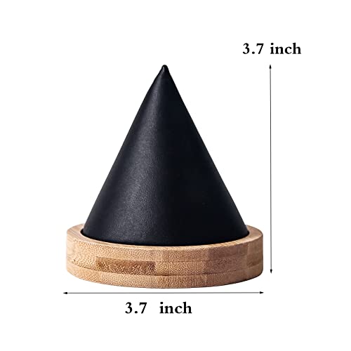 Pangkeep Bamboo Cone Bracelet Display Stand for Show Selling (Black) - color: Black