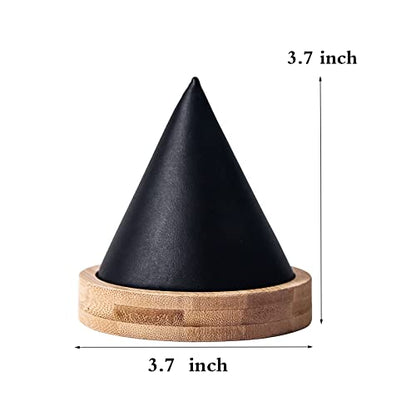 Pangkeep Bamboo Cone Bracelet Display Stand for Show Selling (Black) - color: Black