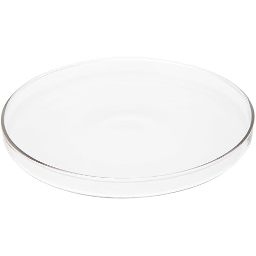 Plymor 5.5" x 5.5" Round Glass Display Tray, Pack of 2 - size: 5.5" x 5.5"