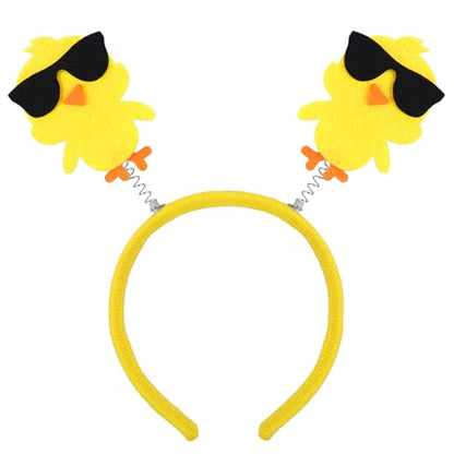 Easter Headband Cute Chicks Hair Bands Yellow Chicken Headpiece Hair Accessories for Women Girls Easter Party Favor Supplies