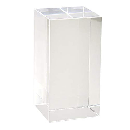 Mirart Clear Acrylic Cube (5" x 2" x 2") - size: 5" x 2" x 2"