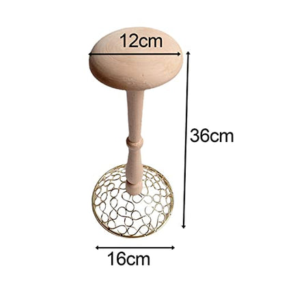 Hat Holder for Shop Home Storage Headwear Clothing Props Model Hair Metal Base Durable Wardrobe Storage Tool Hat Rack
