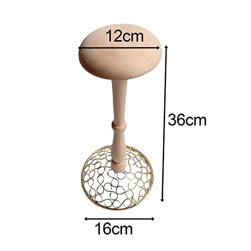 Hat Holder for Shop Home Storage Headwear Clothing Props Model Hair Metal Base Durable Wardrobe Storage Tool Hat Rack