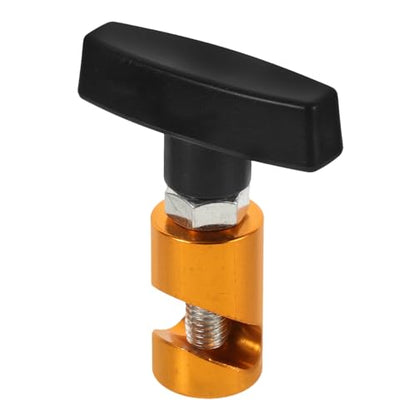 LABRIMP Car Hood Strut Clamp and Lift Support Holder with Anti-slip Piston Stop Tool for Automotive Hood and Trunk Hydraulic Rods Gold Finish and Maintenance Accessories