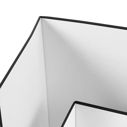 Toddmomy 2pcs Folding Reflective Board Photography Light Diffuser Reflector Cardboard for Studio and Outdoor Still Life Product Photos, Portable Black and White Reflector Panel