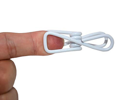 30 Pcs 2 Inch White Chip Clips, PVC Coating High Elasticity Strength Clothes Pins, Food Clips and Bag Clips