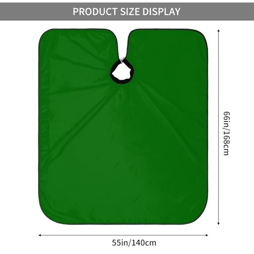 Custom Barber Cape Unisex Salon Hair Cutting Capes Add Your Image Logo Haircut Kit Personalized Stylist Tool - color: Dark Green