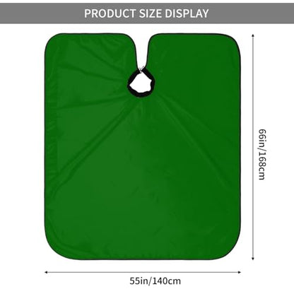 Custom Barber Cape Unisex Salon Hair Cutting Capes Add Your Image Logo Haircut Kit Personalized Stylist Tool - color: Dark Green