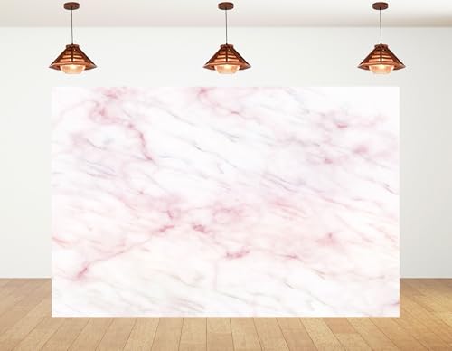 12x8ft Pink Marble Texture Backdrop Elegant Stone Surface Photography Background for Interior Design Real Estate Shoot Home Staging Party Decorations Tapestry Photo Booth Props - size: 12x8ft