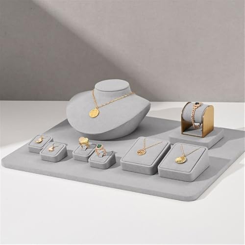 Jewelry Rack Microfiber Jewelry Rack Necklace Ring Watch Counter Display Rack Light Luxury Jewelry Display Props Jewelry Stand Holder