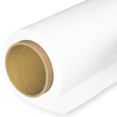 Huamei Seamless Photography Background Paper, Photo Backdrop Paper #93 Super White (8.9x36 Feet, Super White) - color: Super White, size: 107''x36'