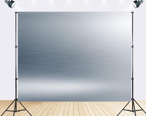 Trykid 12x10ft Brushed Metal Steel Texture Backdrop Sleek Industrial Metal Surface Photography Background Modern Display Tapestry Party Decoration Photo Studio Prop Fabric - size: 12x10ft