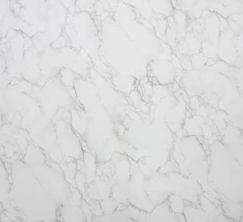 VViViD Matte Carrara White Marble Natural Texture Architectural Vinyl Sheet Film Roll (48" x 50ft) - size: 48" x 50ft