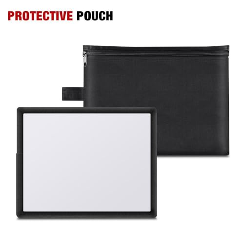 REFLEX CAMERA Universal Softbox Flash Diffuser 17×15cm (6.7×5.9in) for DSLR Camera Speedlite | Foldable Portable Light Modifier for Flash | Soft Even Lighting with Storage Pouch (20×15cm (7.9×5.9in)) - size: 20×15cm (7.9×5.9in)