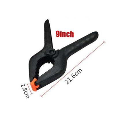 Woodworking Spring Clamps 3/4/6/9Inch Plastic Nylon Carpentry Clip Wood Fixing Tools Photo Studio Background Pipe Clamp(9inch) - size: 9inch
