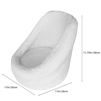 DOITOOL Newborn Chair for Photoshoot, White Baby Photography Props Mini Sofa Newborn Posing Seat Infant Studio Couch Toddler Picture Accessories