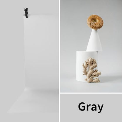 Meking 31.5x59.06 Inch PVC Backdrop, Matte Grey Background for Photography Vinyl Backdrops for Product Photography,Portrait Shoots and Photo Studio - color: Matte||GRAY