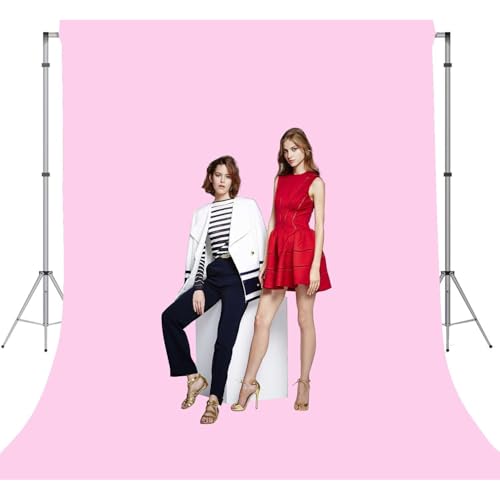 Pink Photo Backdrop for Photoshoot Pink Background for Photography Photo Backdrop Curtain for Party 6 x 9 FT - color: Pink, size: 6x9 FT