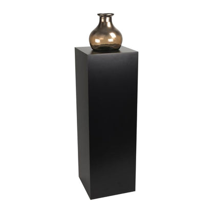 shopPOPdisplays Black Laminate Display Pedestal - Fully Assembled - Museum-Quality for Sculptures, Retail Displays, Trophies with Matte Finish - 200 lb. Capacity (12" W x 12" L x 18" H) - size: 12" W x 12" L x 18" H