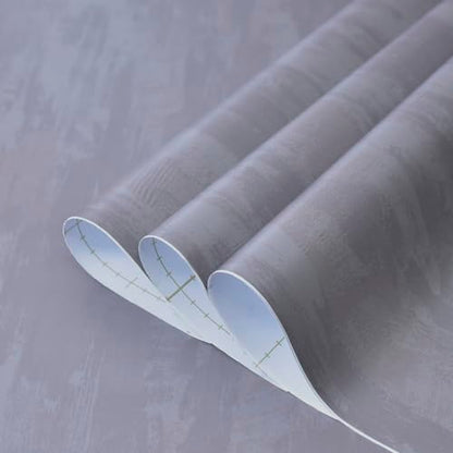 TOTIO Silver Grey Stained Plaster Wallpaper Peel and Stick Modern Industrial Style Wall Paper Roll 16x78inch Bubble-Free Design Matte Thickened Waterproof Self-Adhesive Contact Paper Gray Wall Sticker - color: Light Gray, size: 16" x 78"
