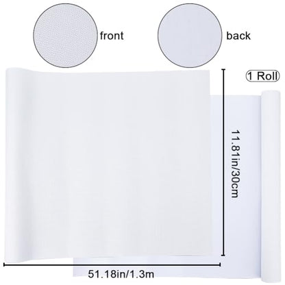CRASPIRE 51 x 11.8inch Linen Book Cloth for Book Binding Fabric Surface Paper Backed Bookcover Album Scrapbooking Archival DIY Covering Protector Bookcloth Bookbinding Supplies Linen White - color: White