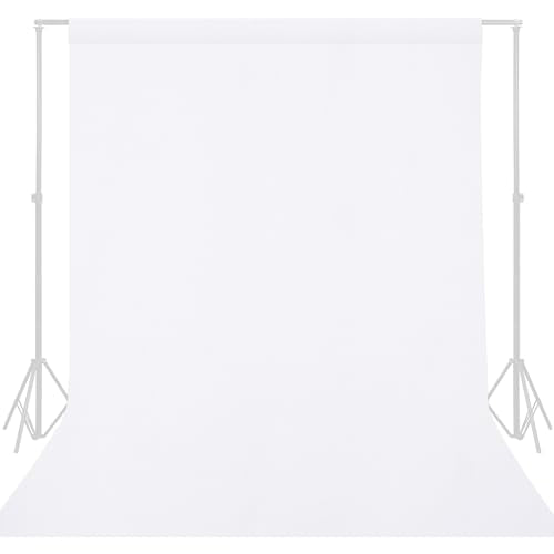 GFCC White Backdrop - 6FTX9FT White Photo Backdrop for Photoshoot Background for Photography Screen Video Recording Picture Background - color: White, size: 6ftx9ft