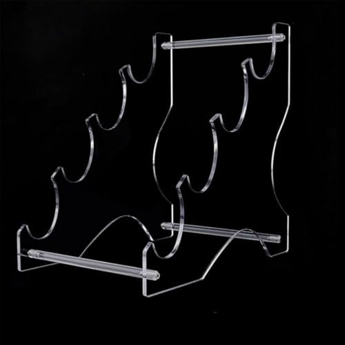 Acrylic Desktop Lightsaber Stand 4 Tier Transparent Light Saber Display Holder for Swords Cosplay Props and Collectibles