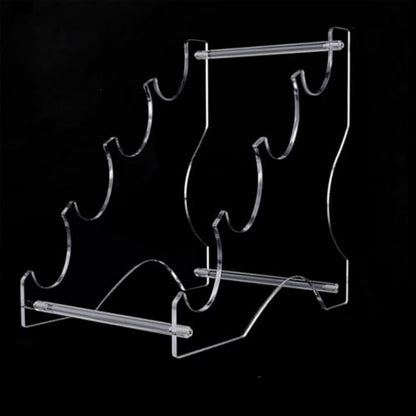 Acrylic Desktop Lightsaber Stand 4 Tier Transparent Light Saber Display Holder for Swords Cosplay Props and Collectibles