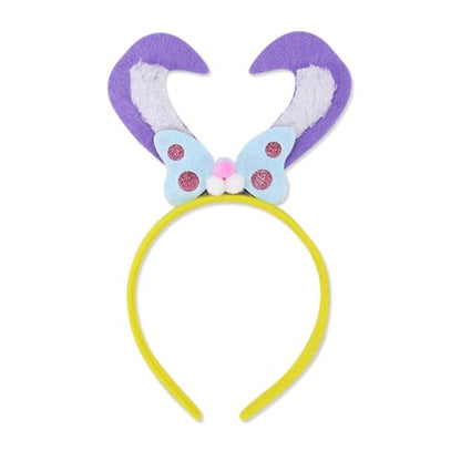 Chicken Rabbits Ears Hairband Photo Props Easters Hair Hoop Headband Party Headpiece Fun Headbands for Music Festival - style: moth purple rabbit ears model