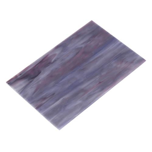 MECCANIXITY Stained Glass Sheet Mosaic Tile 7.9 Inch x 5.9 Inch Dark Purple Stained Glass Sheets for Crafts DIY, Art Project - color: Dark Purple